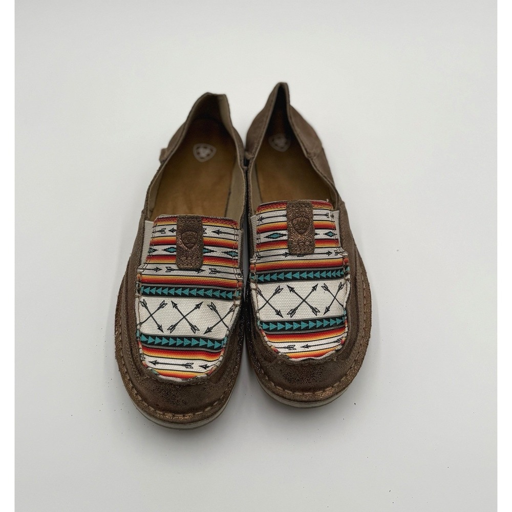 Ariat Womens Cruiser Slip On‎ Shoes Rose Gold Aztec Arrow Size 11  10046918